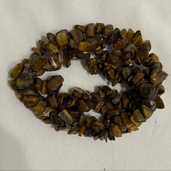 Earth Tone Elastic Pebble Bracelet - Picture 5 of 6